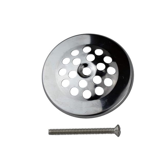 Bath Drain Strainer Dome Cover, Polished Chrome