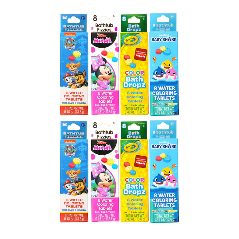 Bath Color Tablets for Kids, 11.3 oz Value Pack 160 Count with 4 Color –  TweezerCo