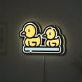 thumbnail image 1 of Bath Ducks 3D Novelty Light Box for Kids and Babies, Cute Childhood Toy Lamp Decor for Nursery, Playrooms and Families (Height 12 inch, 30cm), 1 of 9