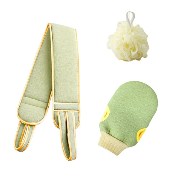 Bath Exfoliating Gloves Set, Body Scrubbing towel, Loofah Sponge, Moisturizing Bath Accessories, Durable and Gentle Skin Care Kit