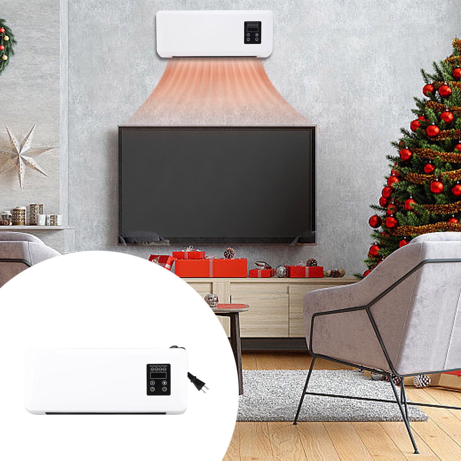 Bath Fan Heater Combo, Wall Mount Heat and Ac Unit with Digital Display ...