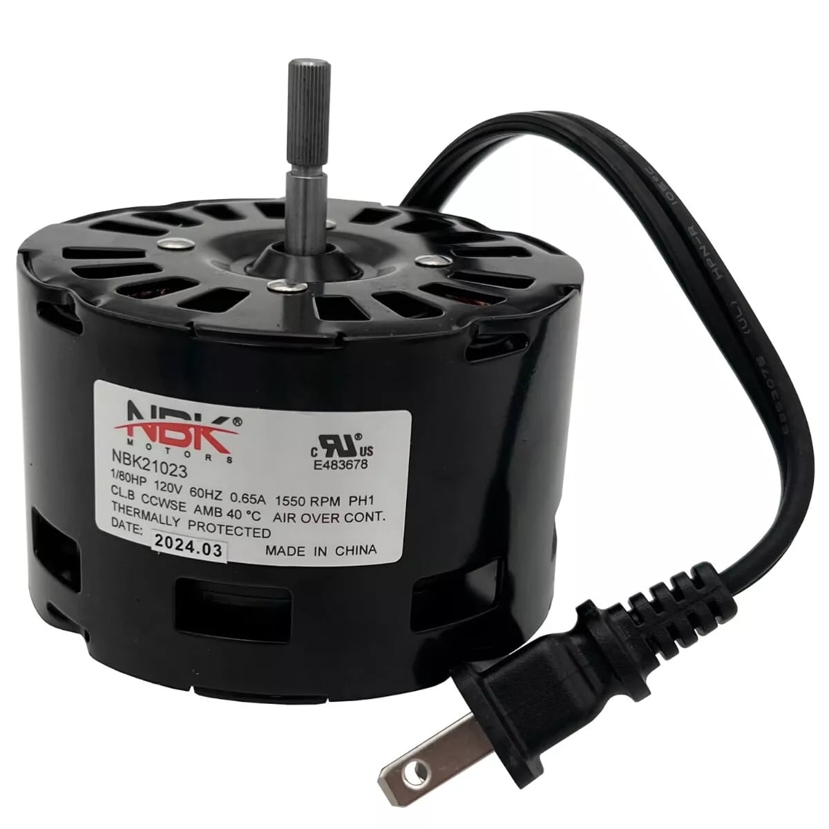 Bath Fan Vent Motor Replaces Broan Nutone S97017708, 97017708