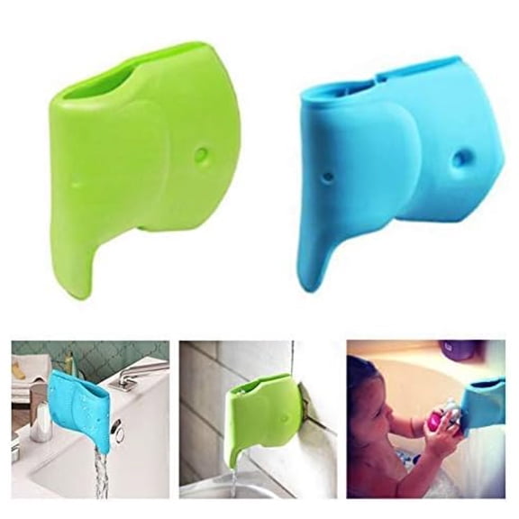 Bath Faucet Cover Elephant Shape Soft EVA Bathtub Spout Guard Protector for Tub Safety and Bath Time Fun