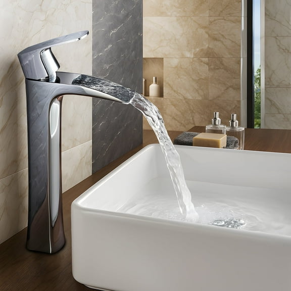 Bath Faucet Single Handle Lavatory Faucet - Chrome