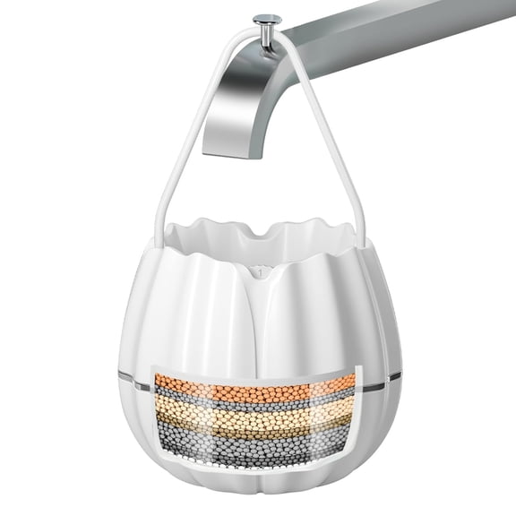 Bath Filter for Tub - Water Bathtub, Removes Hundreds of Contaminants Smoother Skin & Hair, 3500 Gallons Filtration, BPA Free(Upgrade Version), White