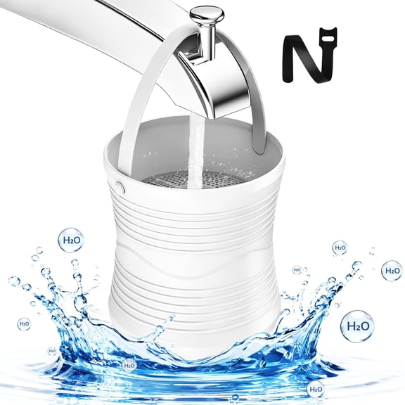 Atzeste Bath Filter for Tub Faucet, Bathtub Bath Water Filter, Hard Water Softener, 2500 Gallons, Removes Contaminants, Chlorine and Fluoride, BPA Free, for Softer & Healthier Skin