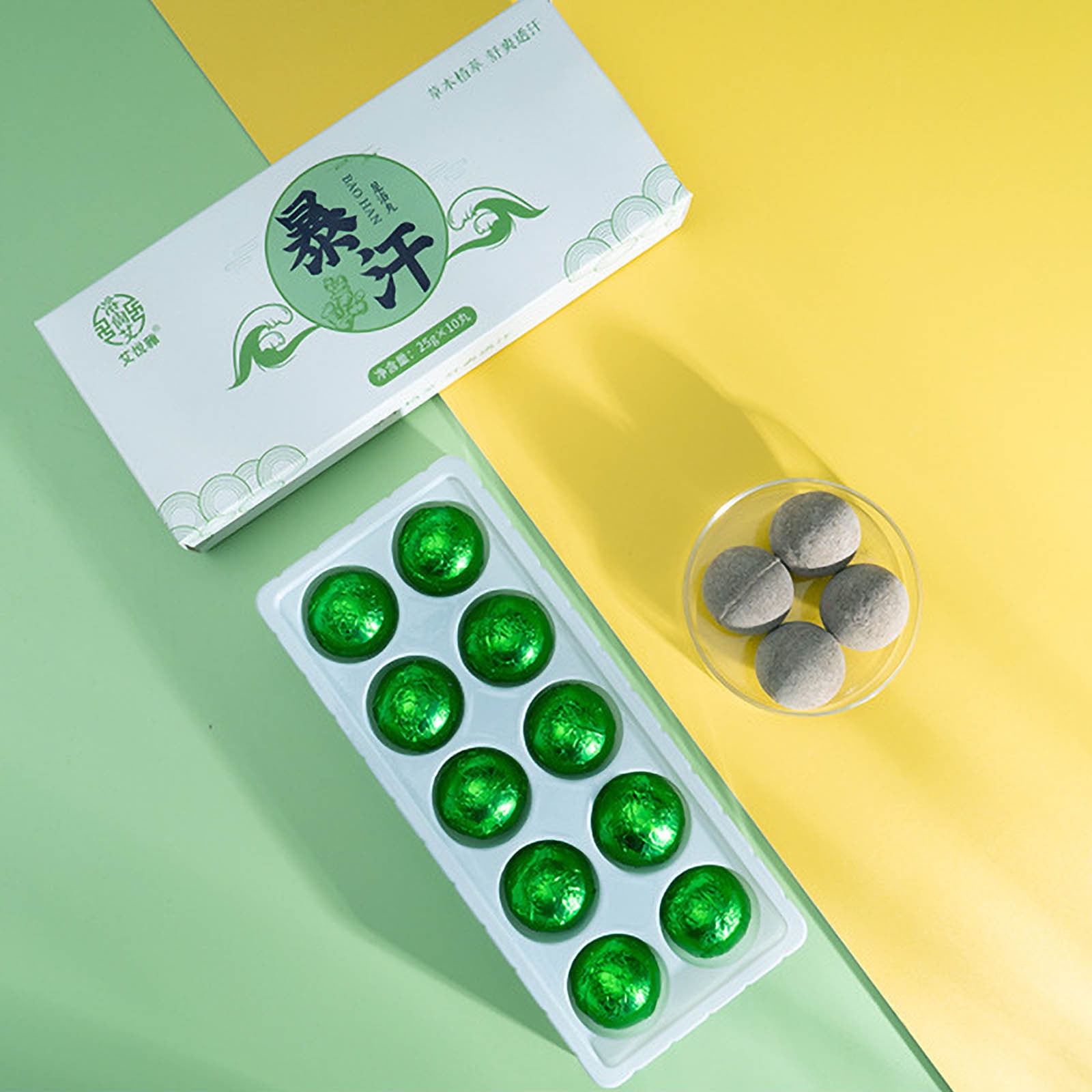 Bath Foot Bombs, Foot Soak with Bath Salt and Tea Tree Oil. Organic