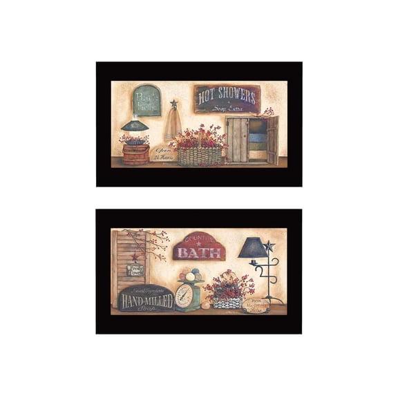 Trendy Decor 4U Bath Framed Wall Art With Multi Finish V183-276