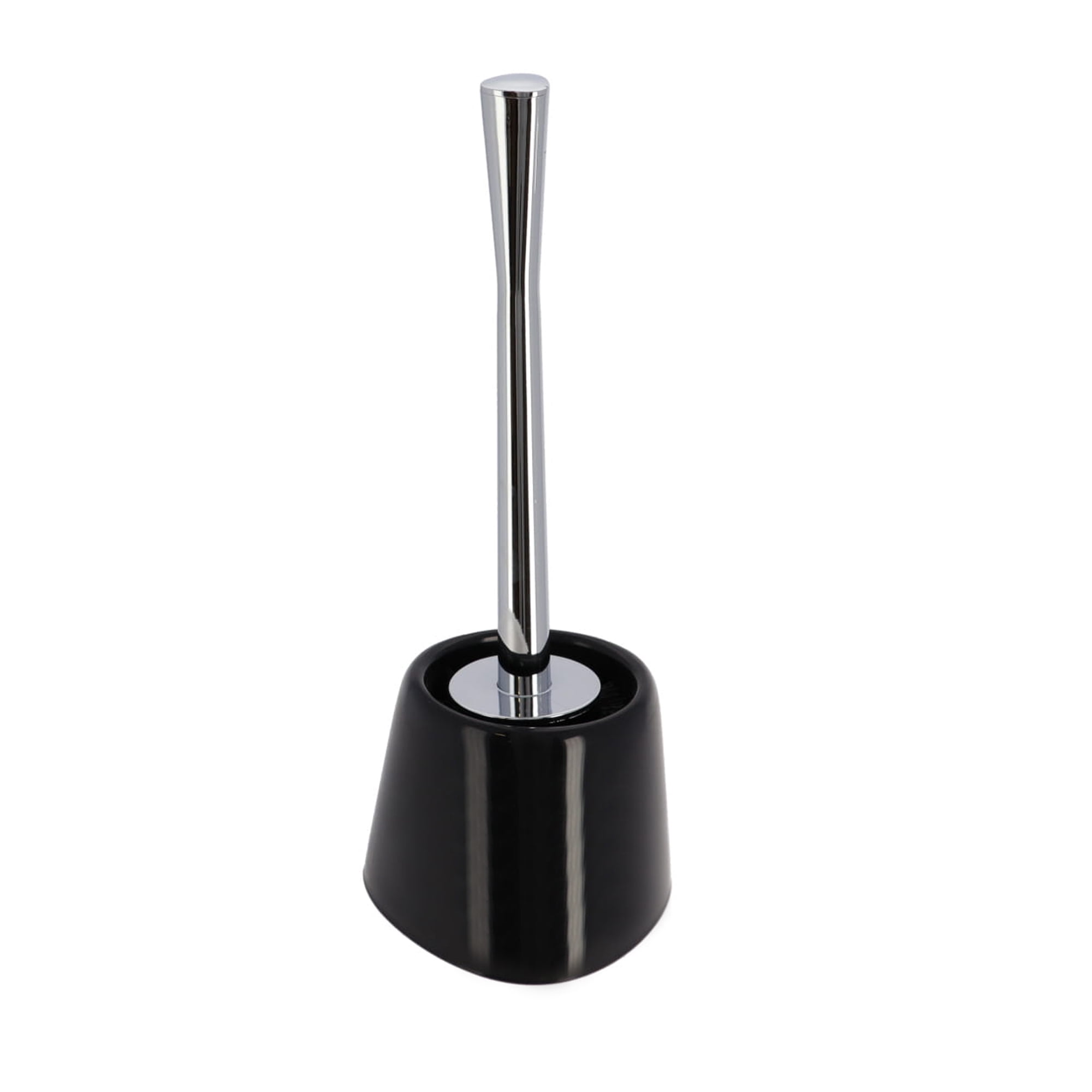 Bath Freestanding Toilet Bowl Brush with Holder Black
