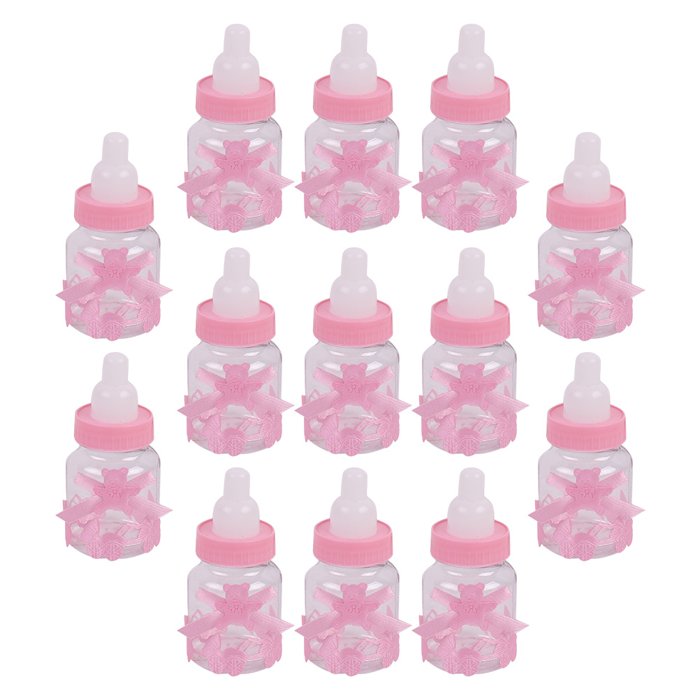 Bath Gifts Baby Bottle Candy Box Plastic Pacifiers for Shower Mini