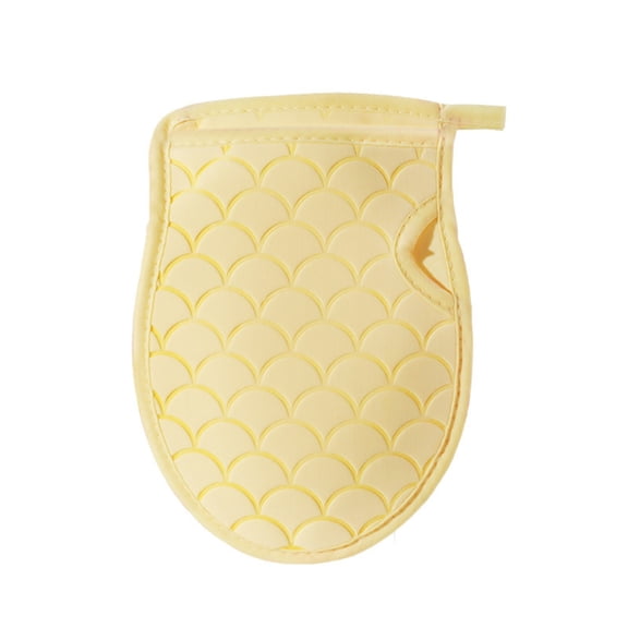 Bath Gloves Mitts for Exfoliating Cellulite Remover Hand Scrub Suitable for Cleaning Back, Legs and Arms and Chest Yellow