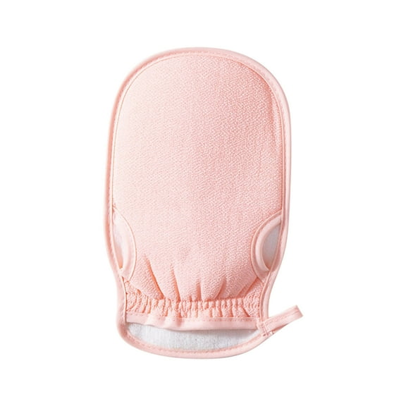 Bath Gloves for Shower, Pink Organic Bath Mitts Washcloths, Bath Gloves Exfoliating for Women and Men, Body Scrubbers for Use in Shower - Deep Exfoliating Mitt Double-Sided Glove for Shower