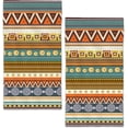 thumbnail image 1 of Bath Hand Towel 2 Pack African Ethnic Stripes Absorbent Hand Towels Abstract Face Towel Soft Breathable Bathroom Towel for Kitchen Hotel Spa Decor Gift 28 x14 in, 1 of 14