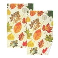 thumbnail image 1 of Bath Hand Towel 2 Pcs Autumn Fall Leaves Thanksgiving Absorbent Face Towel Soft Breathable Cotton Towel Set for Bathroom Kitchen Hotel Spa Gift Decor, 1 of 8
