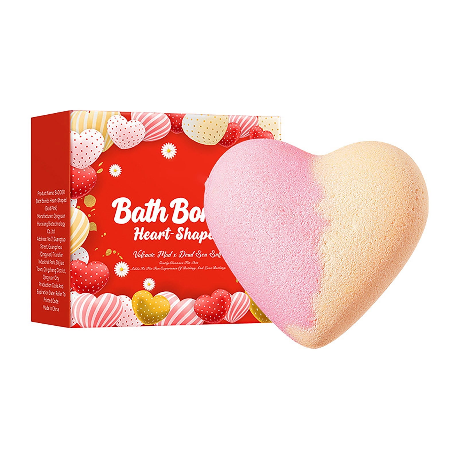 Bath Heart Shaped Bath Bombs Deep Cleansing Body Bath Penetrate Deep ...
