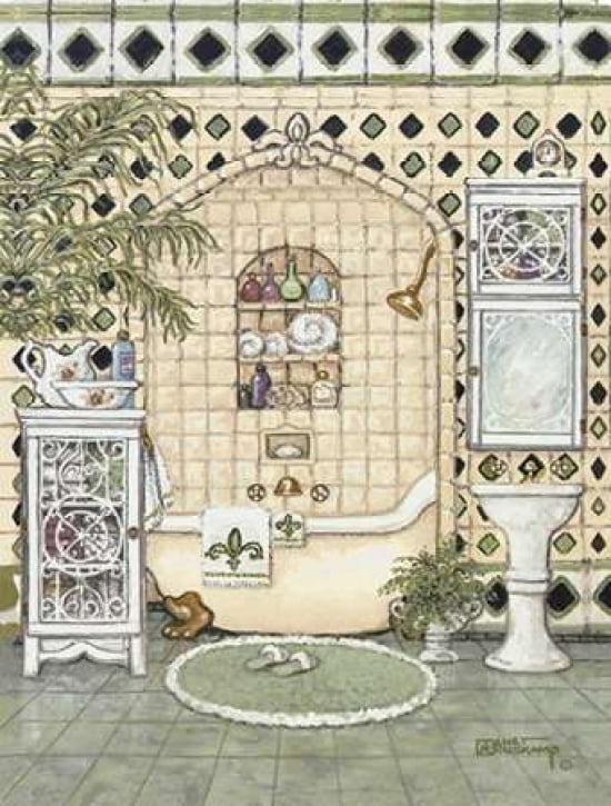 Bath IV Canvas Art - Janet Kruskamp (18 x 24)