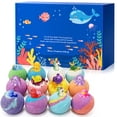 thumbnail image 1 of Bath Intense Surprise Inside Animals Toy Set 12-Pack for Kids - Dissolving Bath Ball with Hidden Figure for Easter Basket Gift - Colorful Fizzing Spa Bath Fizzy for Toddlers Girls Boys, 1 of 9