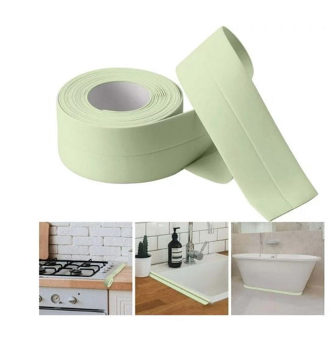 Bath & Kitchen Caulk Tape Sealant Strip,PVC Self Adhesive Tub and Wall ...