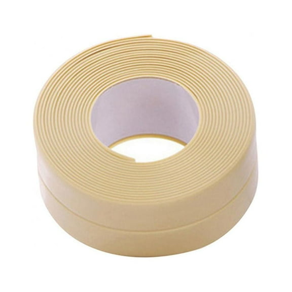 Bath & Kitchen Caulk Tape Sealant Strip,PVC Self Adhesive Tub and Wall Sealing Tape Caulk Sealer,Caulk Strip,10.5ft/12.5ft