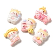 Bath Kitten Resin Decoden Cabochons Cat Shape Mixed Shapes Mixed Color 24.528.5x1930.5x7.58mm
