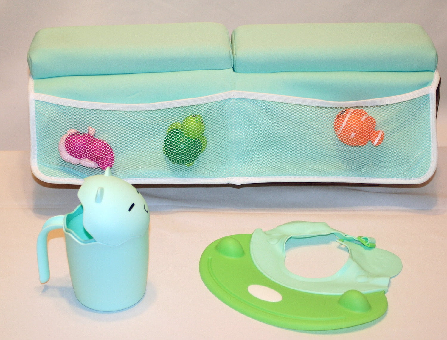 Bath Kneeler with Elbow Pads & Rinse Hat & Cup, 22" Set