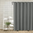 thumbnail image 1 of Bath Liner, Shower Liner, Teal Fabric Shower Curtain, Heavy Duty Weave Polyester, Water Repellent, Hotel Weighted Hem, 70x70 Inches, 12 Hooks, 1 of 7