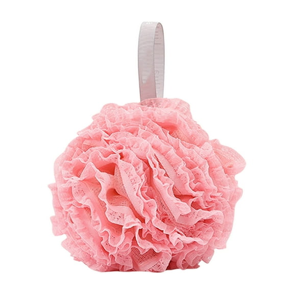 Bath Loofah Sponge 60g/Pcs, Exfoliating Bath Sponge Body Scrubber, Pink