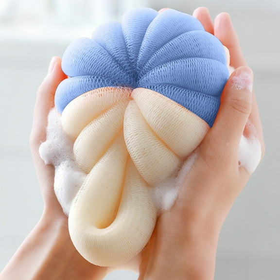 Bath Loofah Sponge,Body ScrubberShower Sponge,Exfoliating Mesh Pouf Shower Ball,bath sponges for shower,Bath Sponges for Women and Men Bathing Accessories,Stretch Braided Loofah for Men and Women