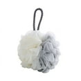 thumbnail image 1 of Bath Loofah Sponge, Exfoliating Mesh Shower Pouf 3 Pack, Soft PE Body Wash Scrubber with Hanging Ribbon for Quick Dry, Gray, 1 of 1