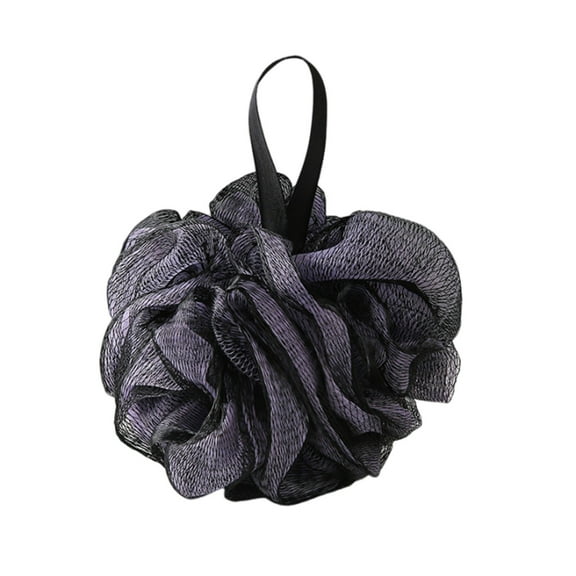 Bath Loofah Sponge, Shower Loofah - Body Scrubber Loofa Charcoal Blue, Green, Purple & Red, Bath Sponge for Men and Women