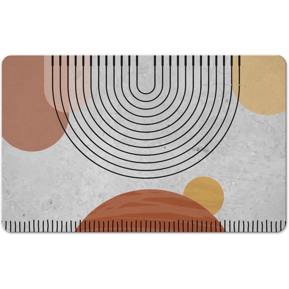 Bath Mat 17"x27" Bathroom Rug Mat Super Absorbent Quick Dry Rubber Backed Dirt Resistant Bath Rugs Mats for Bathroom Non Slip Diatomite Bath Mat