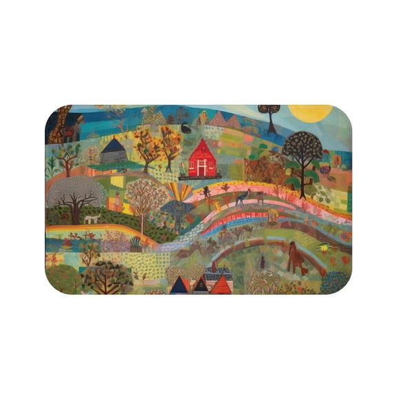 Bath Mat Art inspired by Faith Rin
