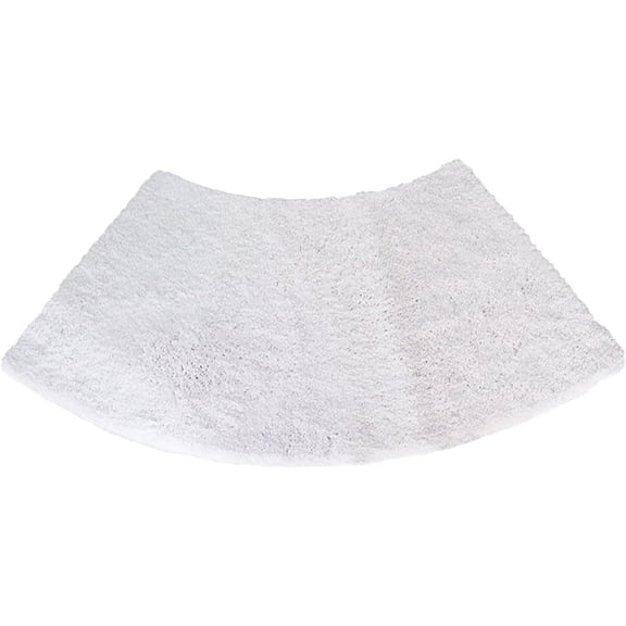 Bath Mat Bathroom Rug Curved Bath Rug Semi Circular Shower Mat Non Slip Kitchen Durable - White 40*75CM
