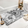 thumbnail image 1 of Bath Mat Black and White Bee Indoor Outdoor Doormat Durable Welcome Front Door Mats Entryway Rugs Non-Slip Floor Mat Entrance Rugs Bath Rug Kitchen Rugs 18 x 30 in, 1 of 5