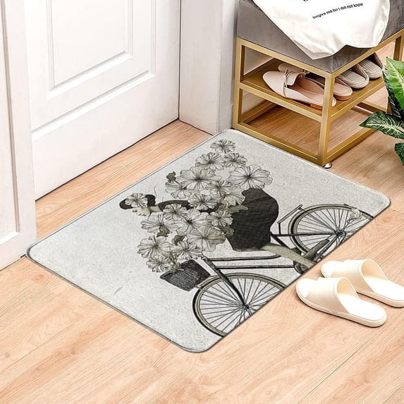 Bath Mat Boho Floor Plush Mats Bathmat Decor Small Area Rug Carpet Doormat Floor Rug Bathroom Rug Non-Slip Water Absorption Home Decor 24 x16 Inch