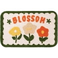 thumbnail image 1 of Bath Mat Cute Cartoon Soft Slip Resistance Highly Absorbent Bath Rug for Bathroom Bedroom Kitchen Three Small Flowers, 1 of 5