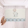 Bath Mat Cute Elephant Cartoon Animals Girly Heart Pink Blue Indoor