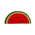 thumbnail image 1 of Bath Mat Cute Shower Rug, Funny Fruit Rug, Soft Shaggy Plush Fluffy Bath Mat, Absorbent, Non-Slip for Bathroom, Kitchen Sink, Bedroom, Kid's Bedroom, and Living Room, 12"x20", Watermelon, 1 of 5
