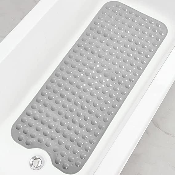 Bath Mat, Extra Long NonSlip Bath Mat 39 x 16 Inch, Machine Washable