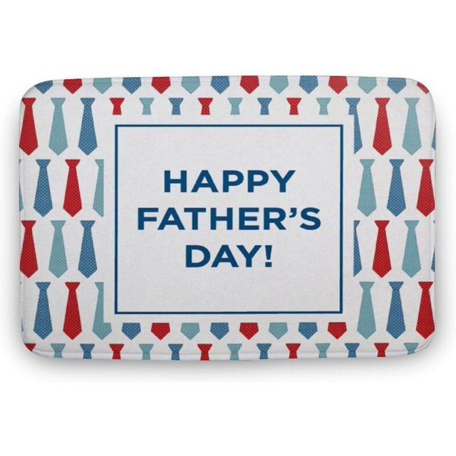 Bath Mat Father's Day Necktie Door Mat Mat NonSlip Indoor