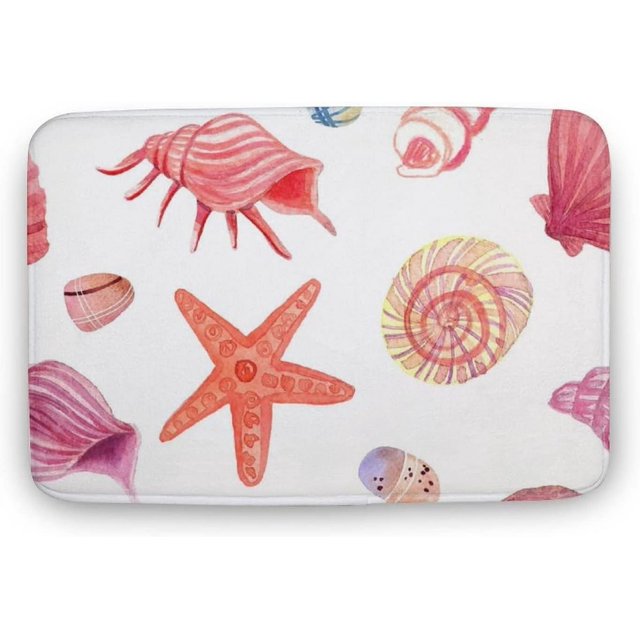 Bath Mat Funny Bathroom Doormats, Cartoon Underwater Animals Doormats