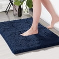 thumbnail image 1 of Bath Mat - Luxurious Soft Microfiber Absorbent Bathroom Rug, Non-Slip, Quick Dry, Perfect for Bath and Shower, Sustainable Home Decor, Grey, 32x20 Inches, 1 of 8