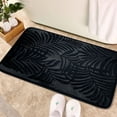 thumbnail image 1 of Bath Mat Memory Foam Bath Rugs Non Skid Soft Machine Washable Bathroom Rugs 16"x24" Black, 1 of 7