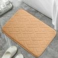 thumbnail image 1 of Bath Mat, Memory Foam Non-Slip Floor Mat, Super Absorbent Quick Dry Bathroom Rug, Soft Kitchen Carpet for Bathroom Kitchen, 19.7x31.5 Inch, 1 of 10