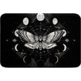 thumbnail image 1 of Moth Skull Bathroom Rugs Boho Gothic Animal Bath Mats for Bathroom Non Slip Floor Mats Ultra Thick Soft Microfiber Skeleton Door Mats for Kitchen Bedroom Decor Bathroom Accessories, 1 of 5