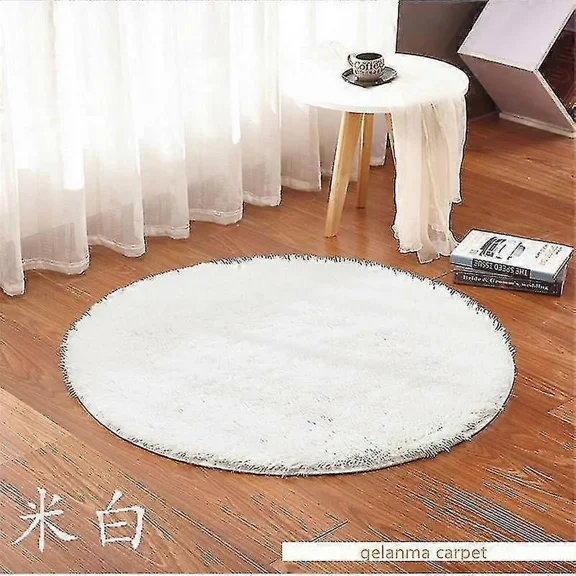 Bath Mat Non Slip Absorbent Shower Bathroom Rug Carpet Round Long Hair