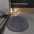 thumbnail image 1 of Bath Mat Non Slip Bathroom Rug | Super Absorbent Diatom Mud, Quick Dry, Stain Resistant, Thin Floor Mat 23.6"x15.7", Easy Clean, Black/Blue/Red, Rubber Back for Vanity & Bathtub, 1 of 6