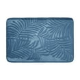 thumbnail image 1 of Bath Mat Non Slip Memory Foam Bathroom Rug Super Soft Absorbent Water Doormat 16x24 Inches Blue, 1 of 6