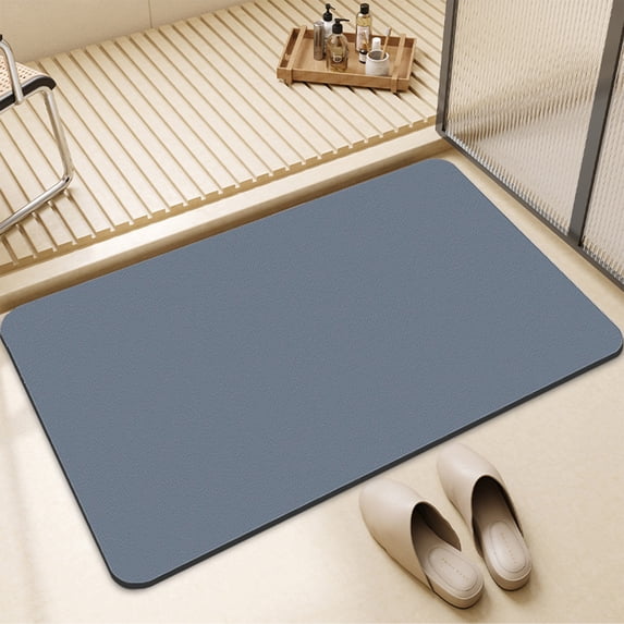 Bath Mat, Non Slip Super Absorbent Quick Dry, Rubber Backing Washable Shower Rug for Bathroom Floor, Tub and Shower Front, Machine Washable, 16x24 Inches