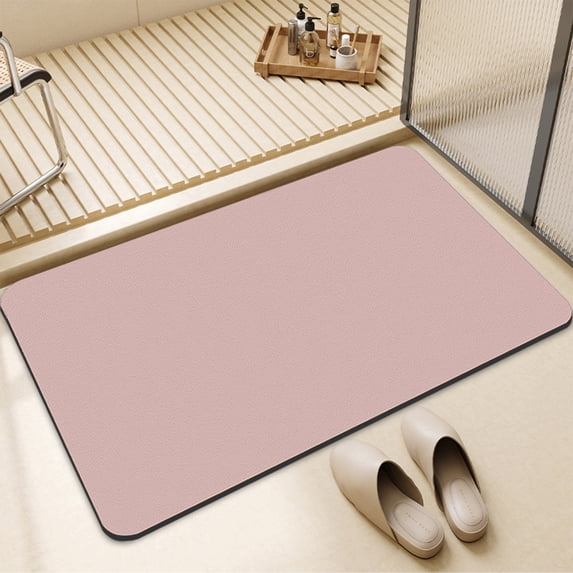 Bath Mat, Non Slip Super Absorbent Quick Dry, Rubber Backing Washable Shower Rug for Bathroom Floor, Tub and Shower Front, Machine Washable, 16x24 Inches